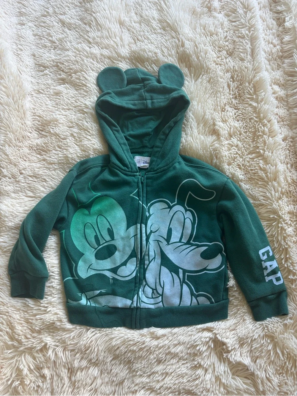 GAP Green Mickey & Pluto Hoodie and Sweatpants Set size 3